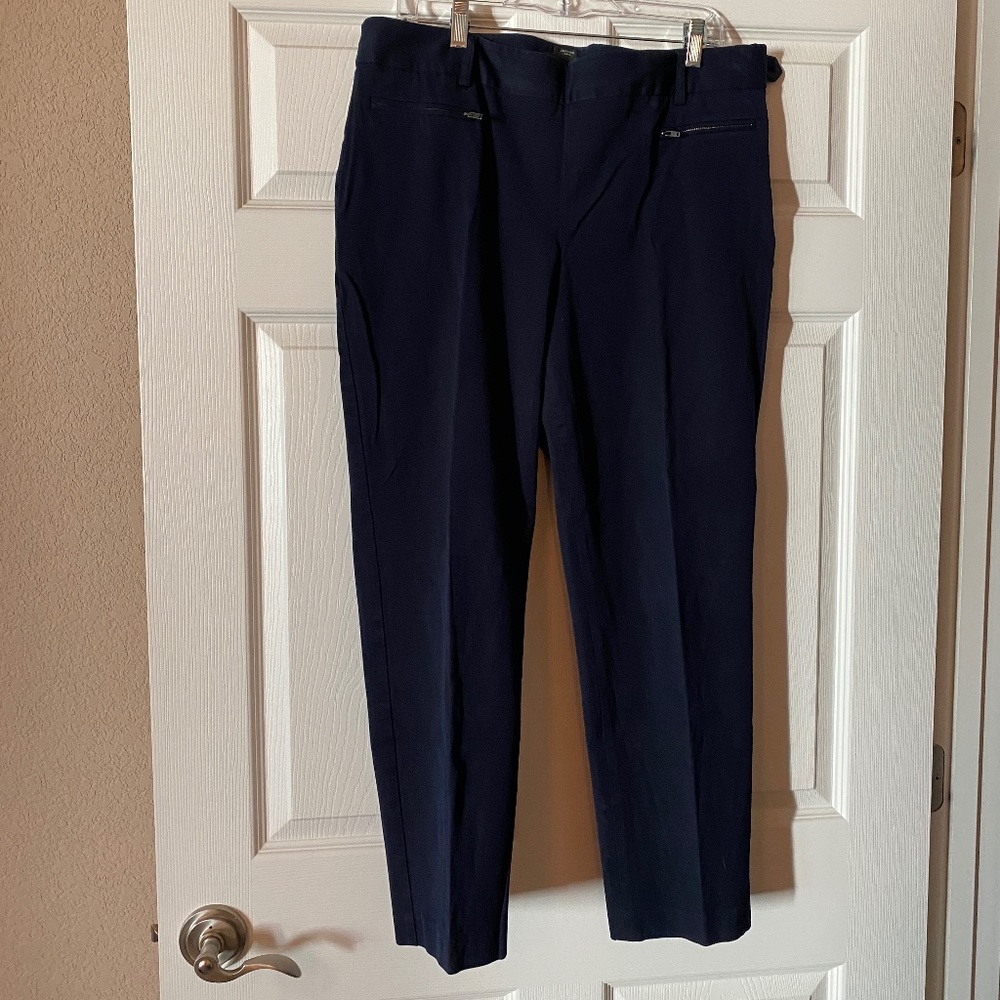 Talbots Navy Chatham Pants, size 16 Curvy